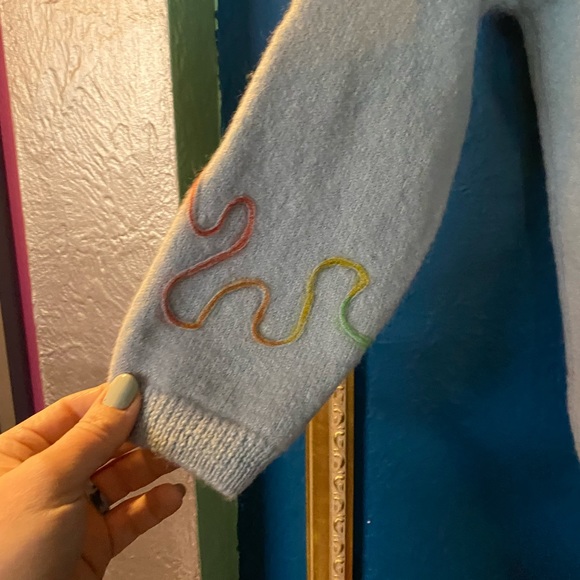 Rainbow Coral Road in the Sky Boxy Sweater - Picture 3 of 8